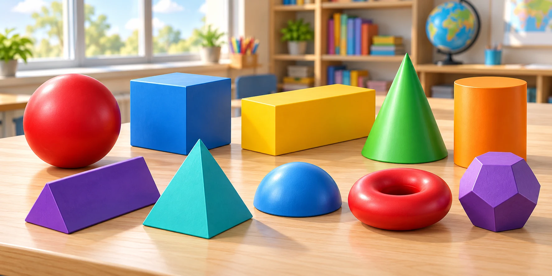 Coleção de Formas 3D - 13 Formas Geométricas Tridimensionais