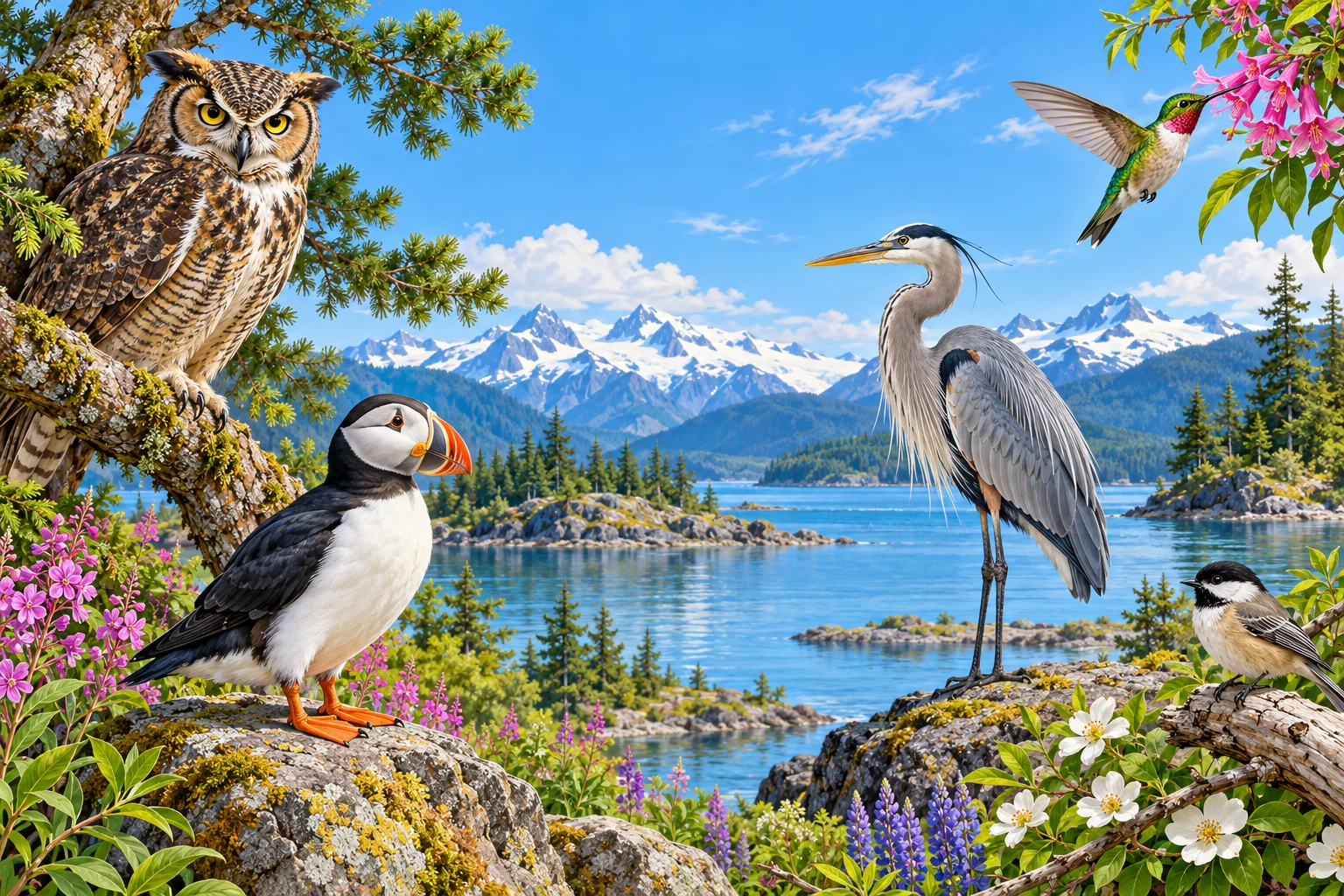 Coleção educativa de páginas para colorir aves - 30 páginas imprimíveis