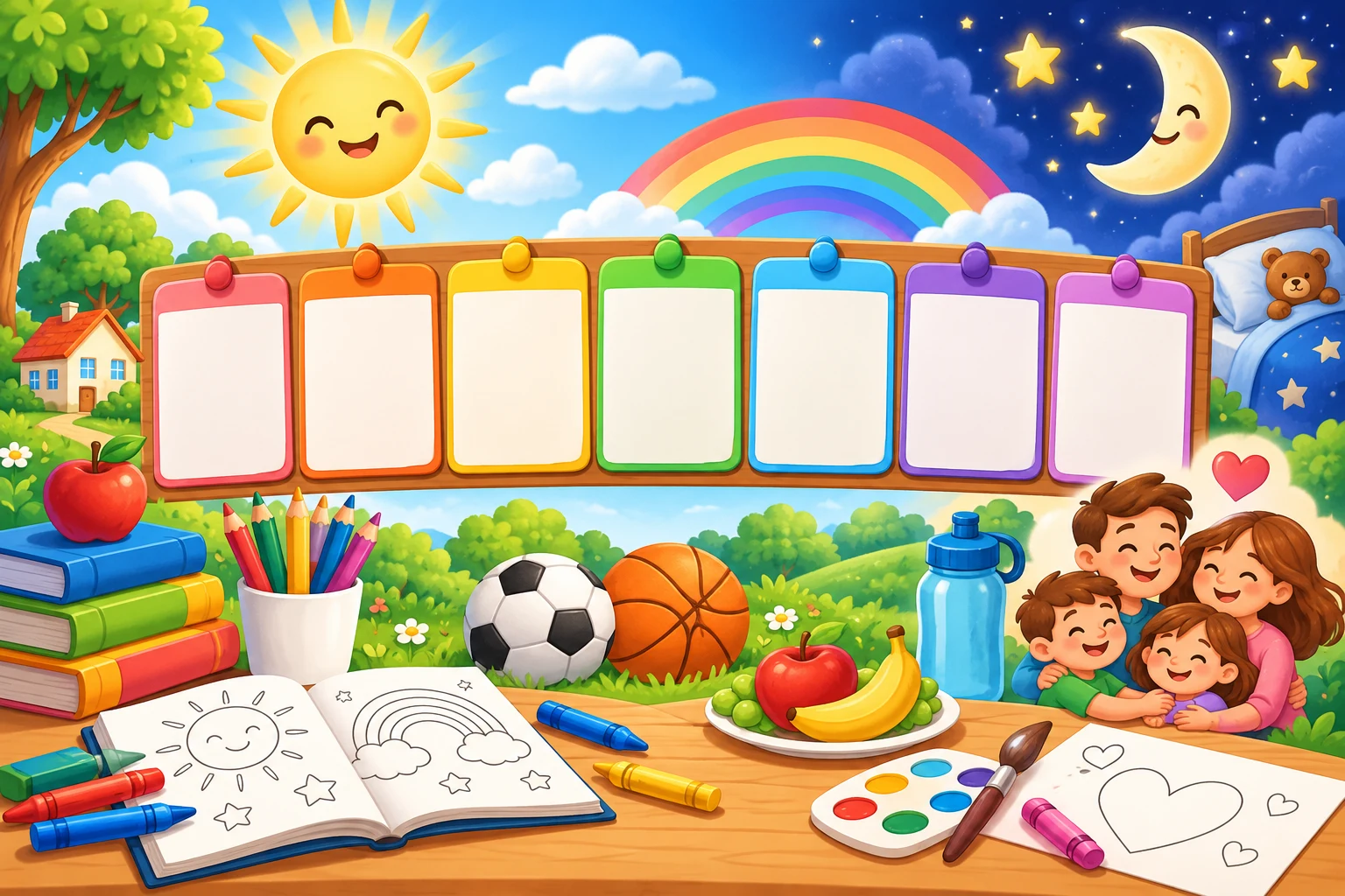 Dias da Semana - Calendário de 7 Dias