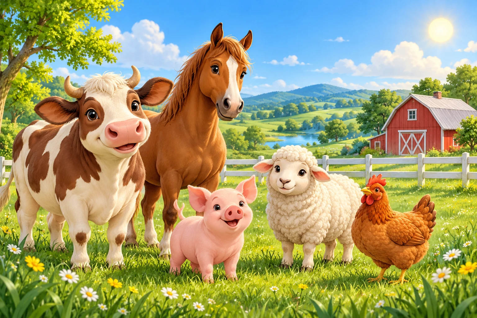 Coleção de Animais de Fazenda - 12 Amigos Adoráveis