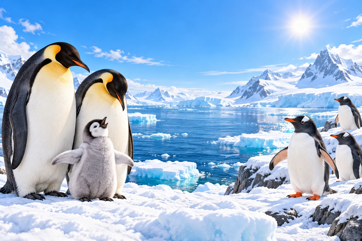 Coleção de Pinguins para Colorir - 10 Adoráveis Aves Antárticas