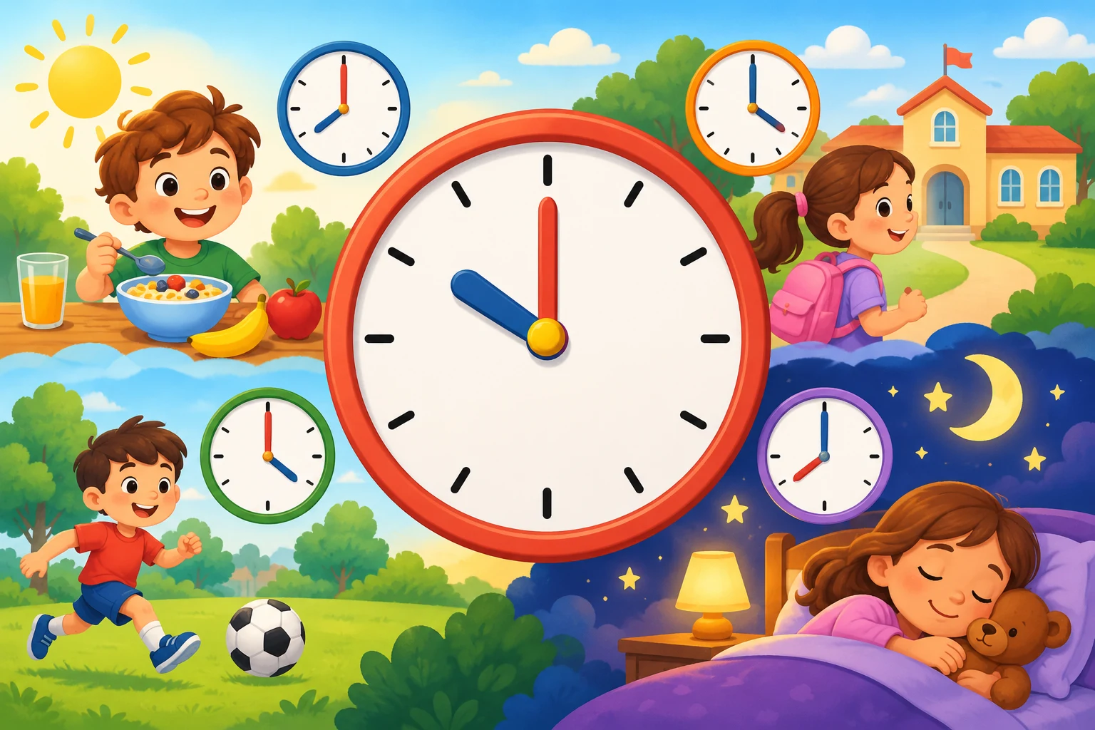 Aprender as Horas - Coleção de Horas do Relógio