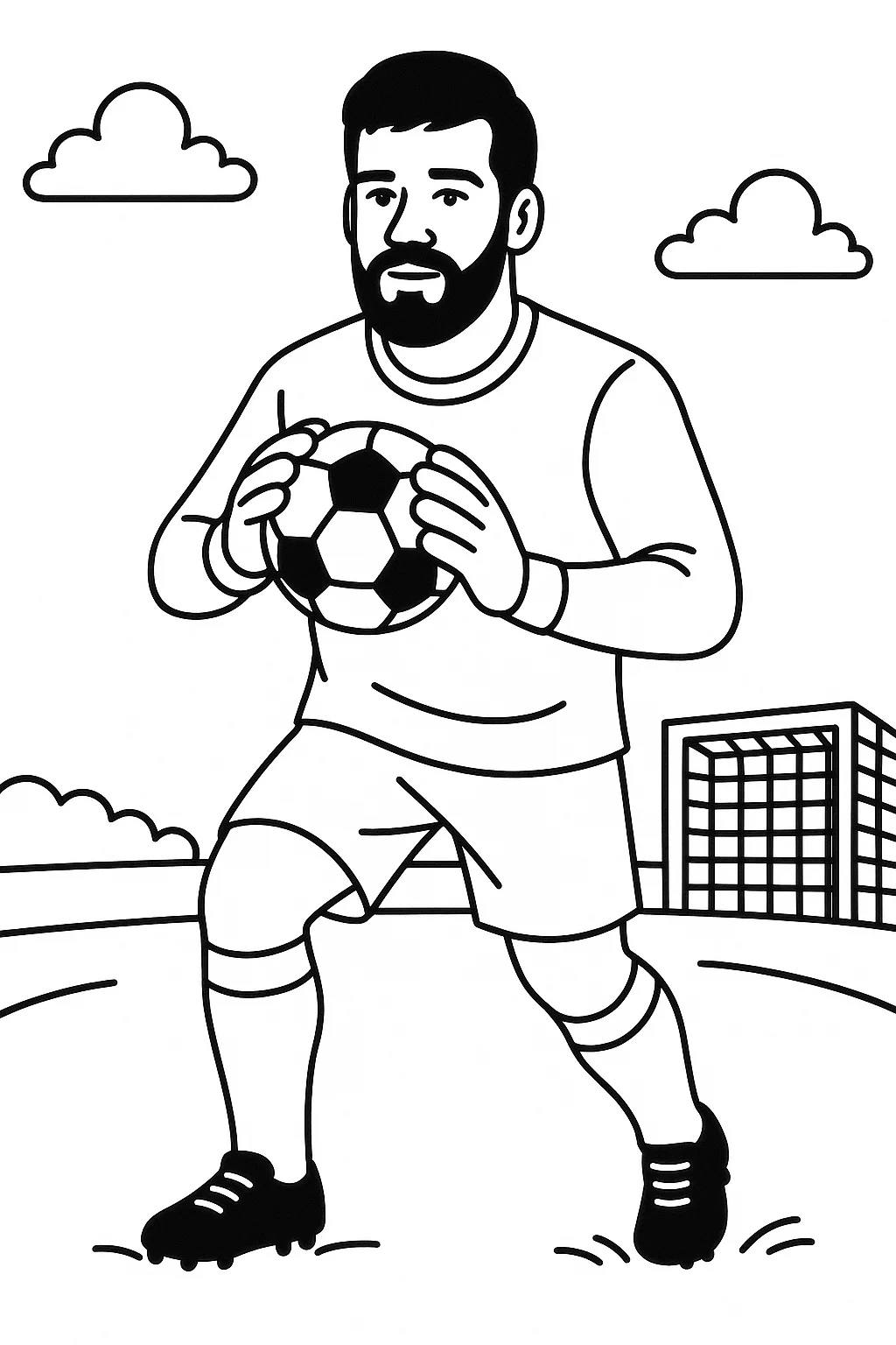Alisson Becker, דף צביעה להדפסה לילדים