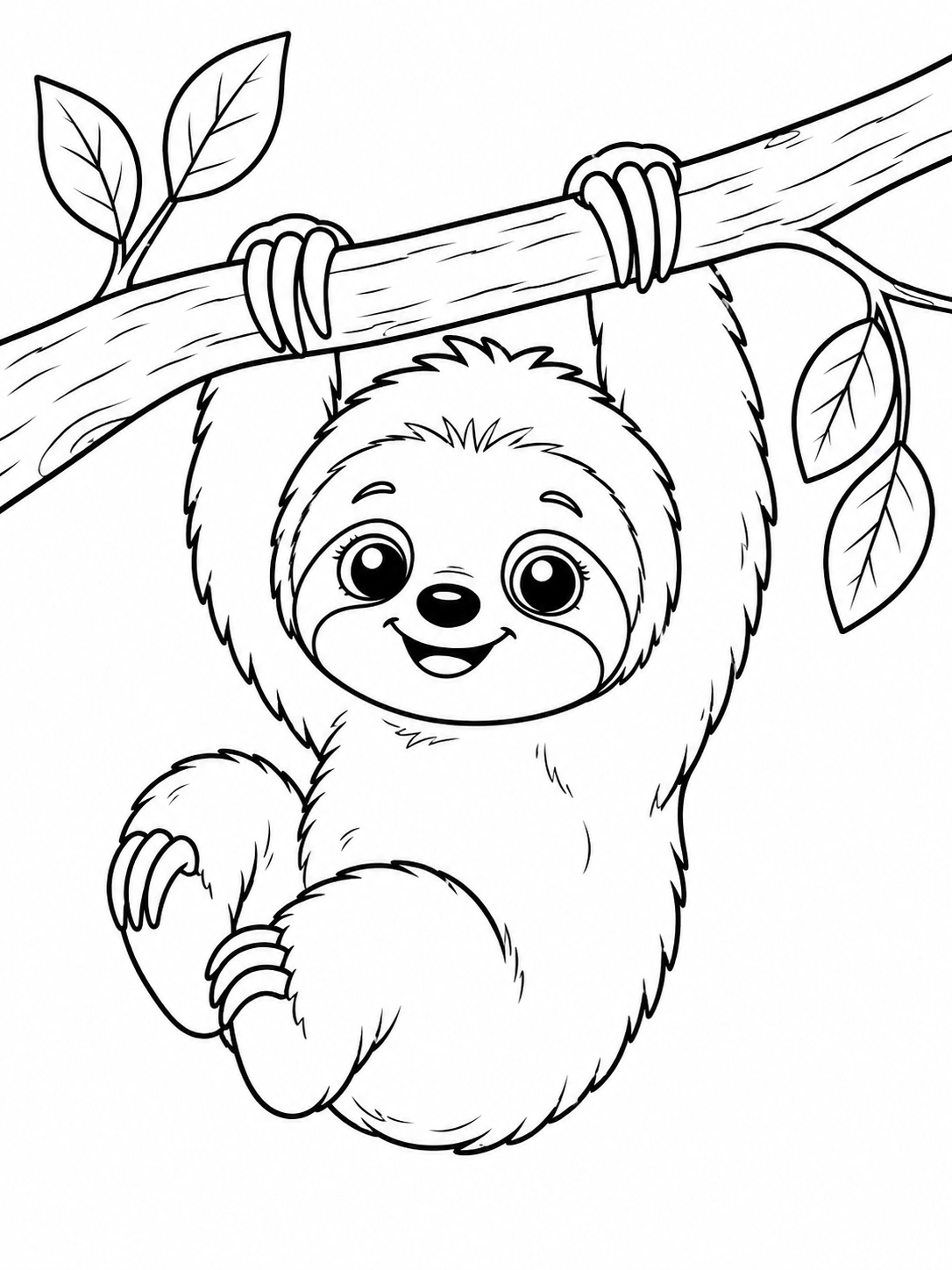 Dibujos de perezosos para colorear