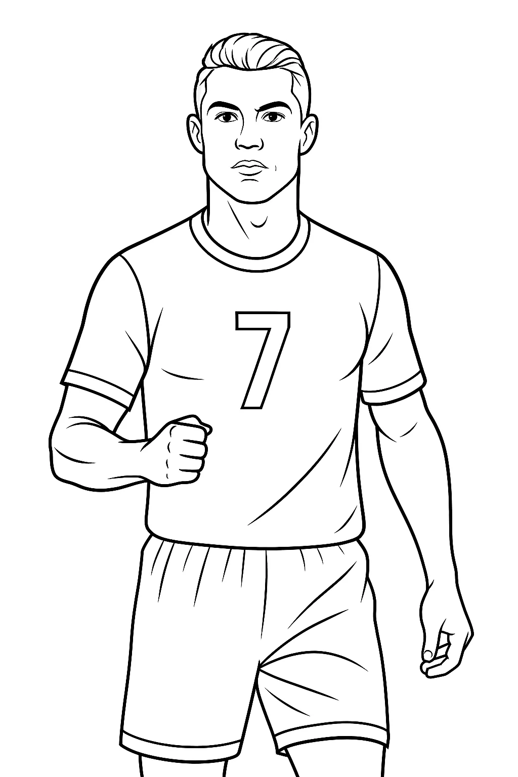 Cristiano Ronaldo, דף צביעה להדפסה לילדים