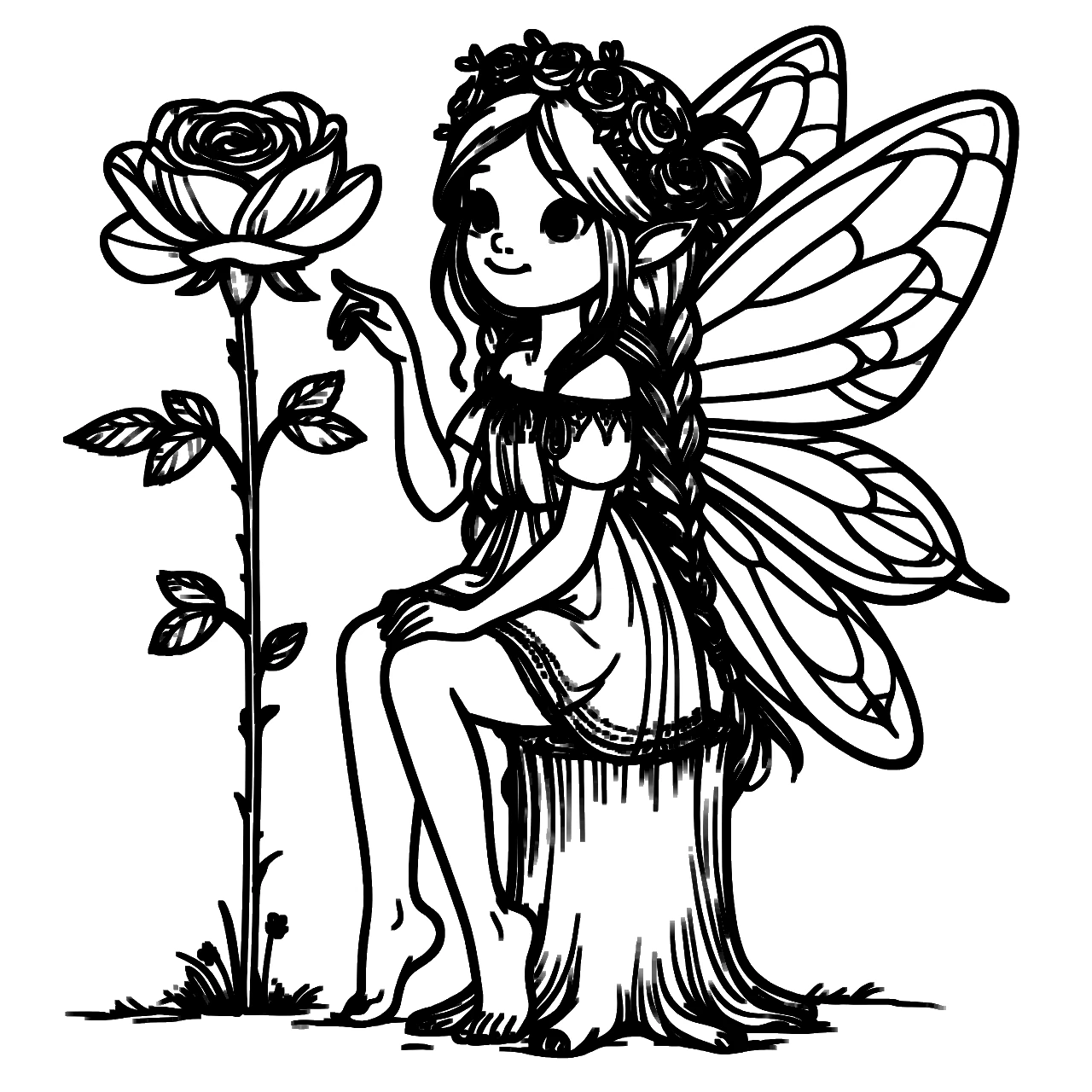 Fairies Coloring Pages for Kids