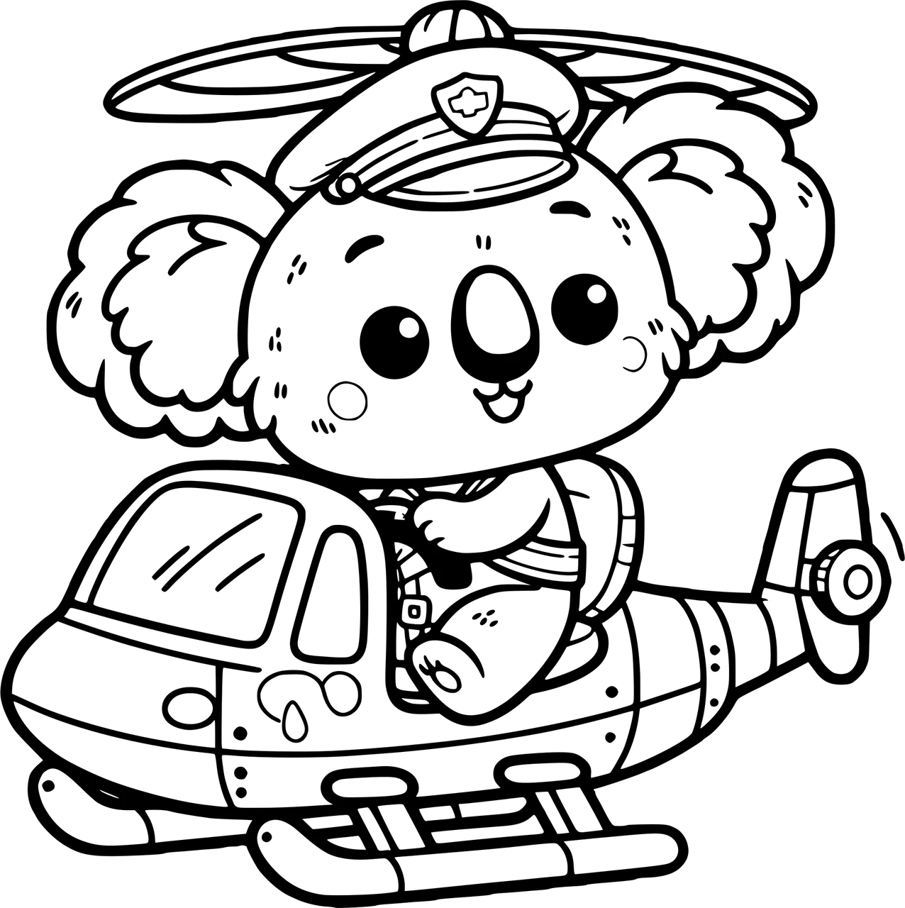 Flying Kuala, דף צביעה להדפסה לילדים