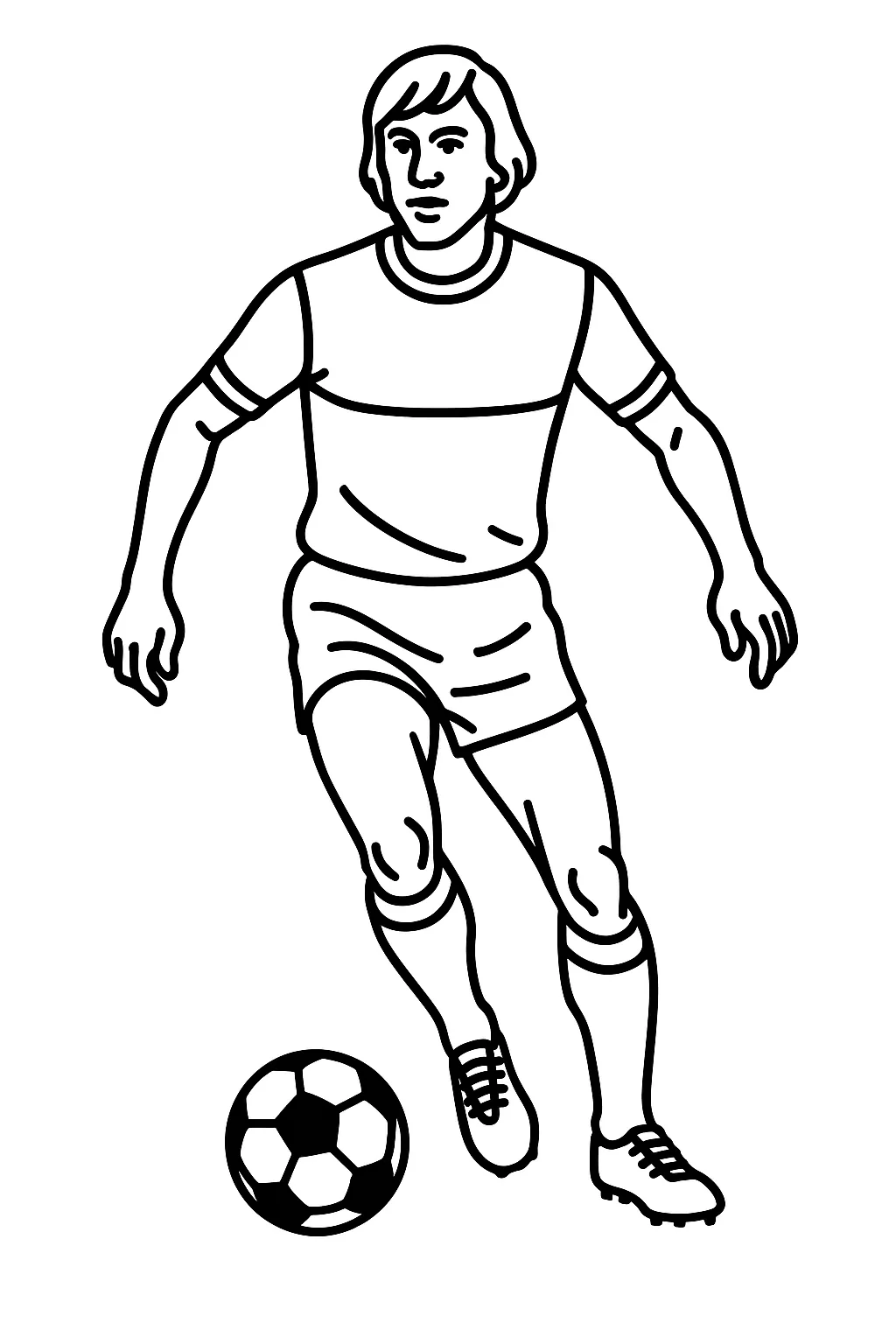 Johan Cruyff, דף צביעה להדפסה לילדים