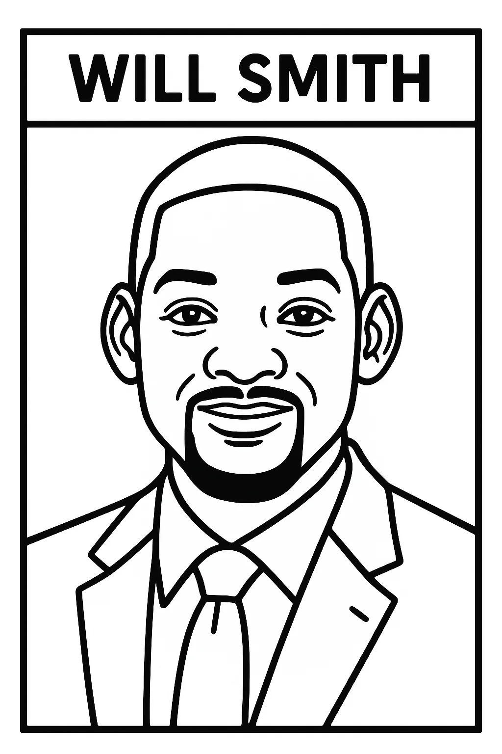 Will Smith, דף צביעה להדפסה לילדים